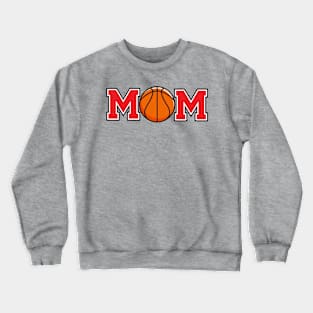 Basketball Mom Red Crewneck Sweatshirt